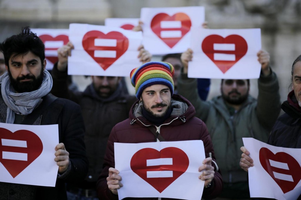 Foto Vincenzo Livieri - LaPresse 28-01-2015 Cronaca - Roma - Approvazione del registro delle unioni civili. Nella foto Foto Vincenzo Livieri - LaPresse 28-01-2015 Politics - Rome - Approval of the civil unions registry. In the pic